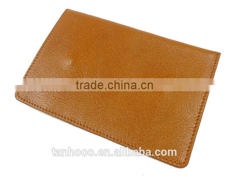 personalized passport holder in brown leather passport cover