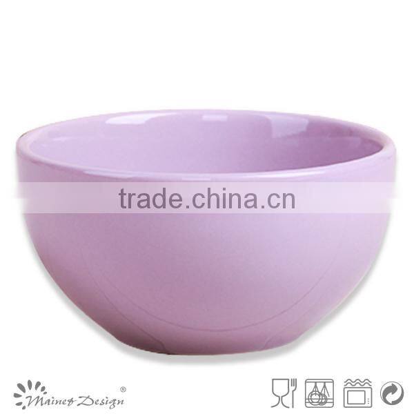 purple color glazed ceramic tableware china bowl