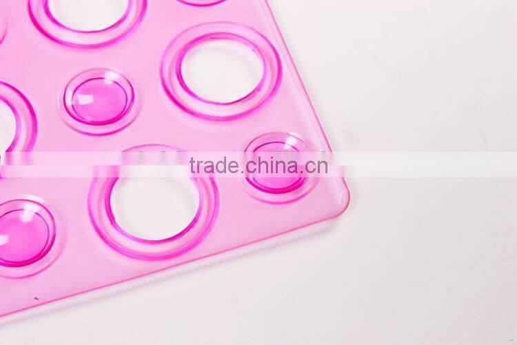 Manufacturer anti bacteria round anti slip pvc bath mat
