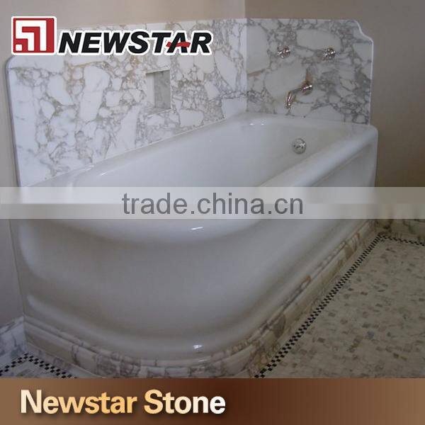 Decorative Bathroom Marble Shower Wall Panel