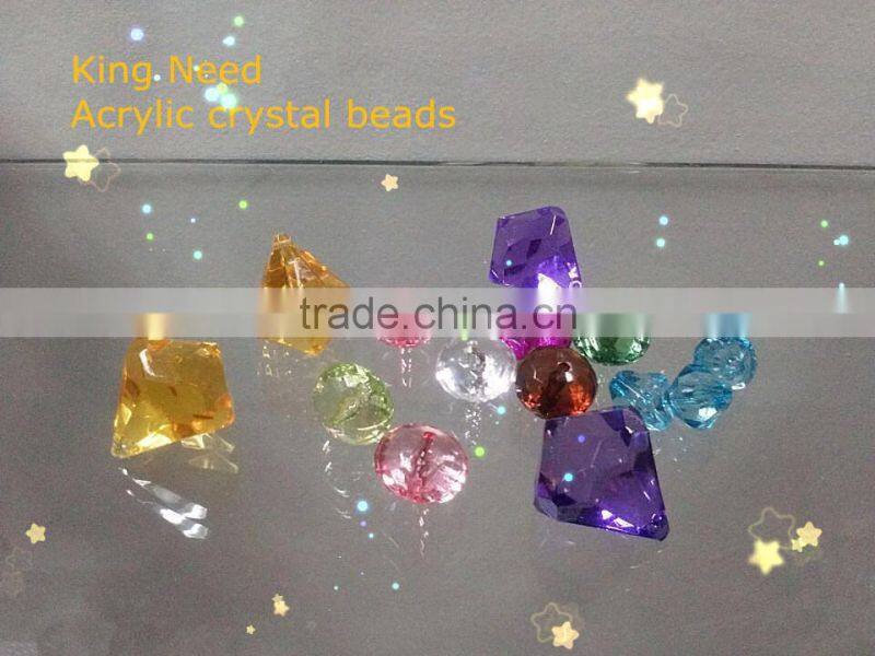 plastic artificial acrylic crystal diamond bead lucite bead gemstone bead