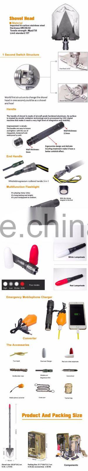 China professional functions hand tool Garden Tool Steel Shovel