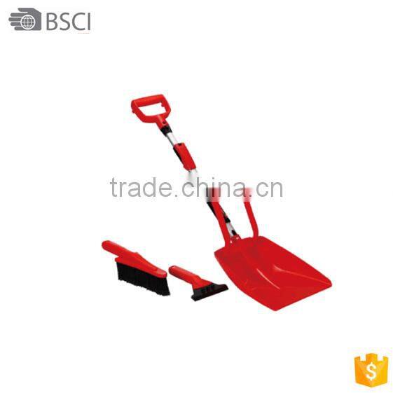 heavy duty plastic long handle snow shovel