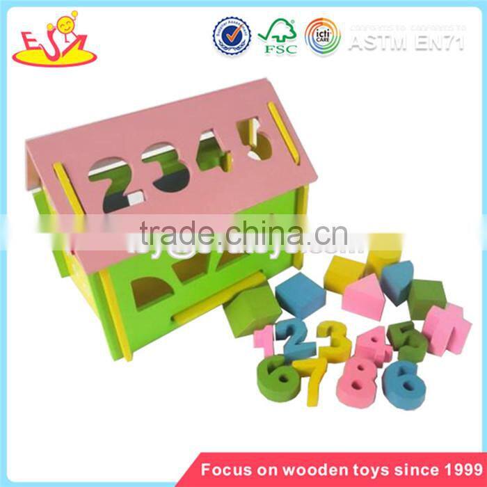 Wholesale teaching aid wooden numbers blocks toy interesting wooden numbers blocks box toy W11H007