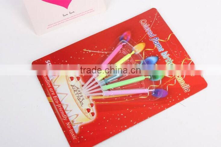 Romantic Coloured Flame Birthday Candle