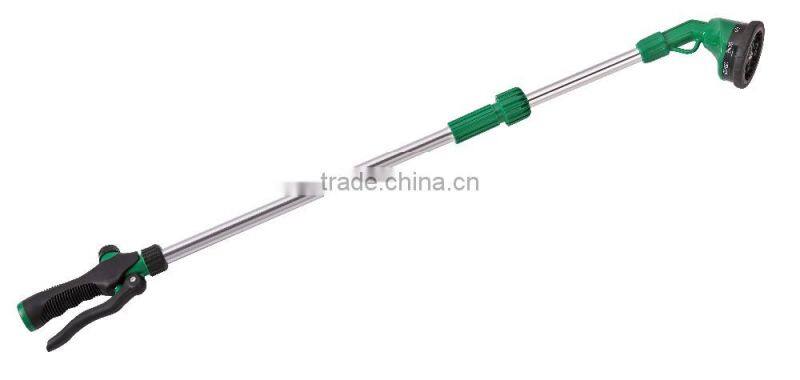 Telescopic Aluminum Pole Thumb Control Garden Water Spray Wand