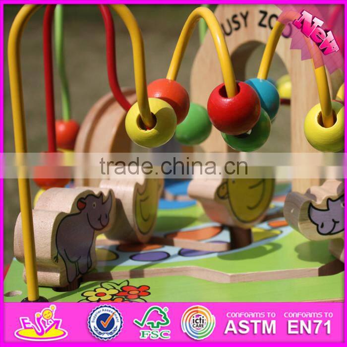 2016 new design baby toys wooden montessori beads W12D048