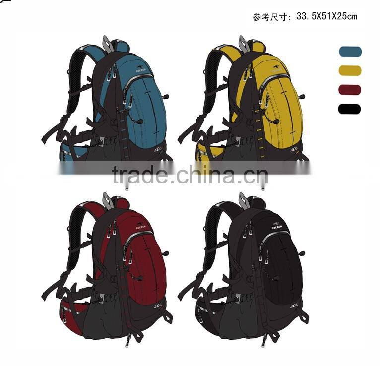 New fashion multi-functional mountaineering backpack bag