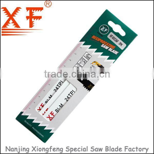 XF-S922AF 3PK : 6" BI-M 24TPI hacksaws blades for metal cutting