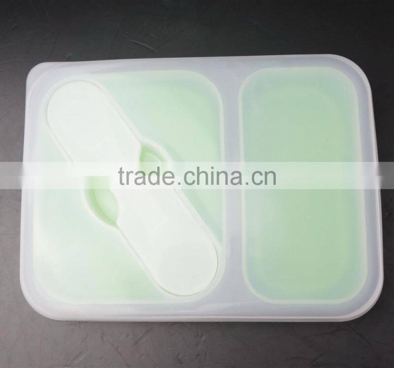 16129 Collapsible Silicone Kids Food Storage box