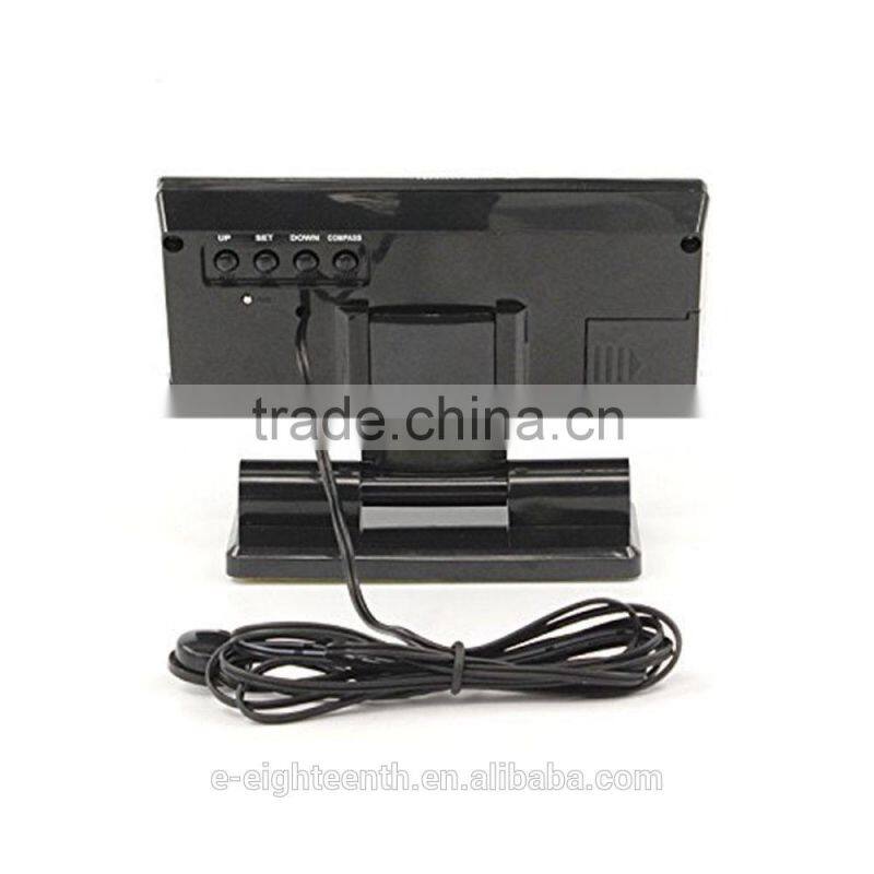 2016 in-Car Digital Compass 4.6" LCD Display Blue LED with Clock Thermometer Calendar