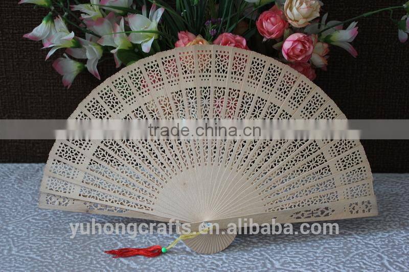 Scented wood fan for gift