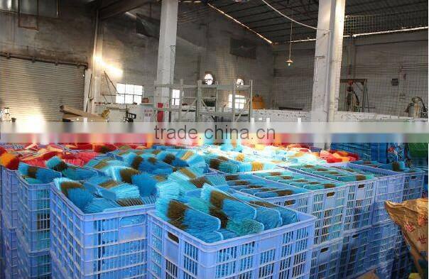 Low price plastic broom, plastic broom with wooden handle