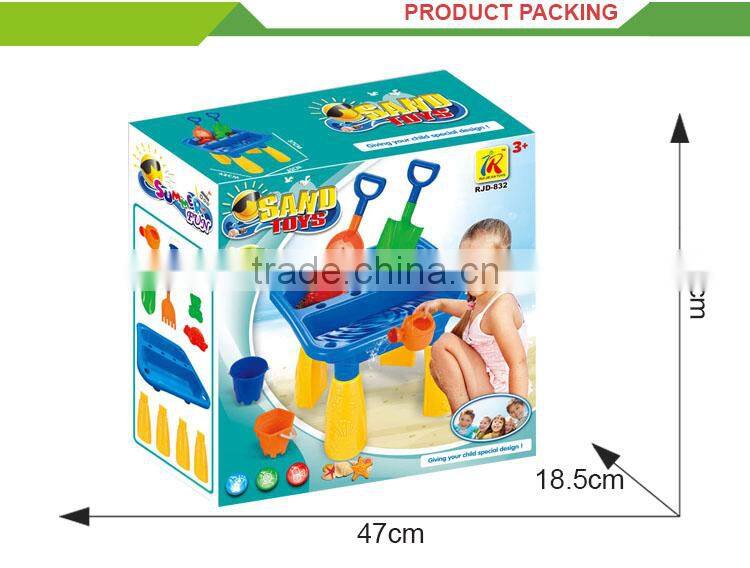 Hot selling plastic summer outdoor toys beach sand art table