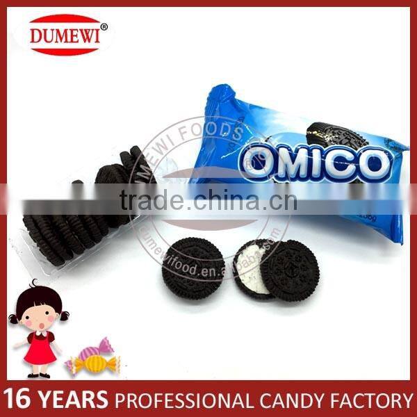 Halal Biscuits Mini Sandwich Milk Flavor filled Biscuits Cookies