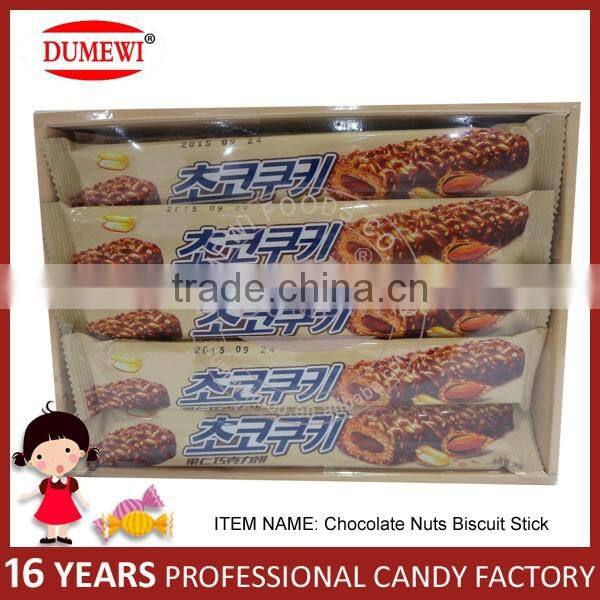 Delicious Center Filled Chocolate Nuts Biscuits Bar