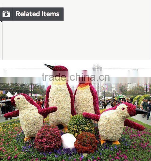 Fake milan grass animal shape made in dongguan for park and graden decoration