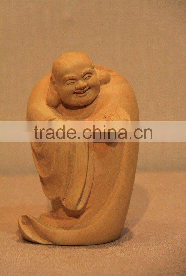 wood carving buddha