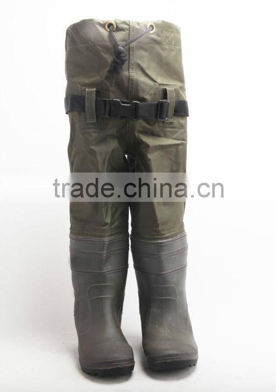 70D Nylon PVC coating kids chest wader