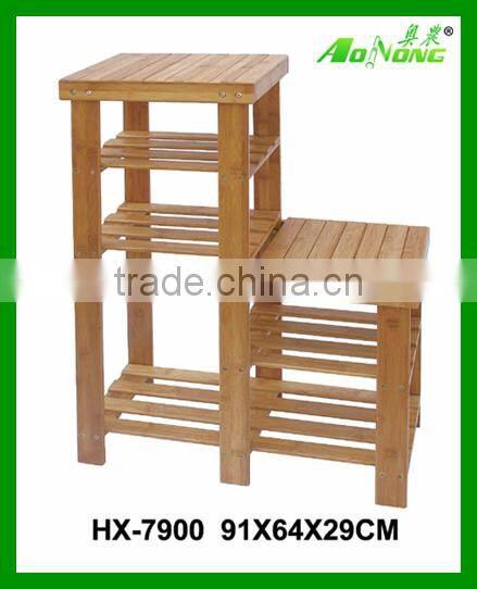 Cheap Living Room Bamboo Standing Shoe Rack, Shoe Bench, Shoe Chair