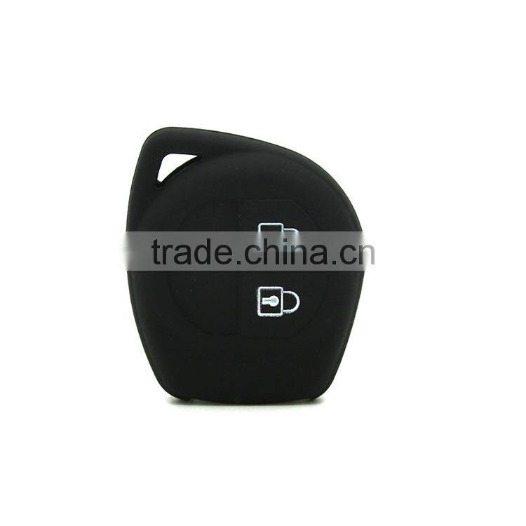OEM Best quality cheap price suitable cute 2button silicone car key case for suzuki
