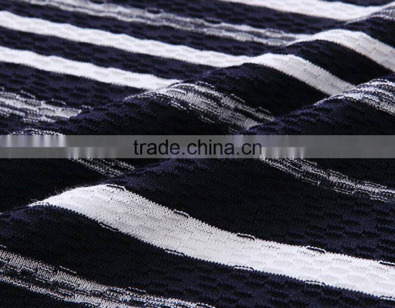 custom striped cotton crew neck cardigan man sweater , pullover