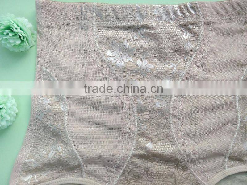 Embroidered girl lace transparent underwear sexy woman panty factory price