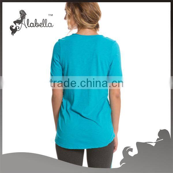 2014 top quality yoga wear latest shirt designs for women