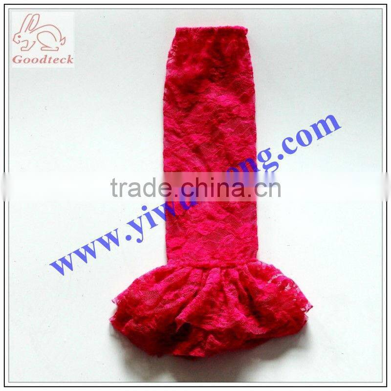 white rose pattern lace leg warmer girl's fashion baby lace ruffle leg warmers