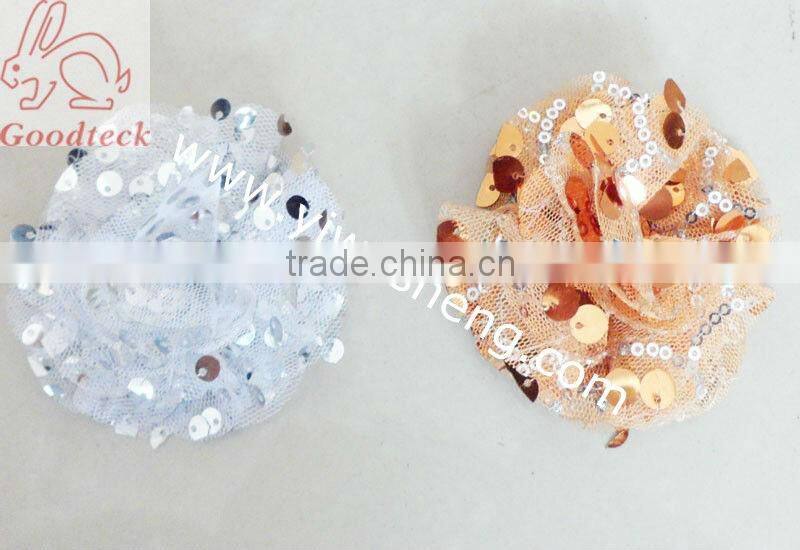 sequin lime green daisy flowers