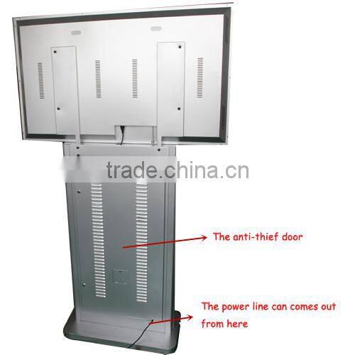 42inch floor stand dual screen digital innovative advertising display products in china (HQ42-42-2,support usb/cf/sd card)