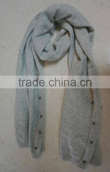 Custom best knit 100% cashmere scarf