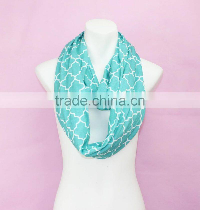Red chevron cotton scarf women winter scarf