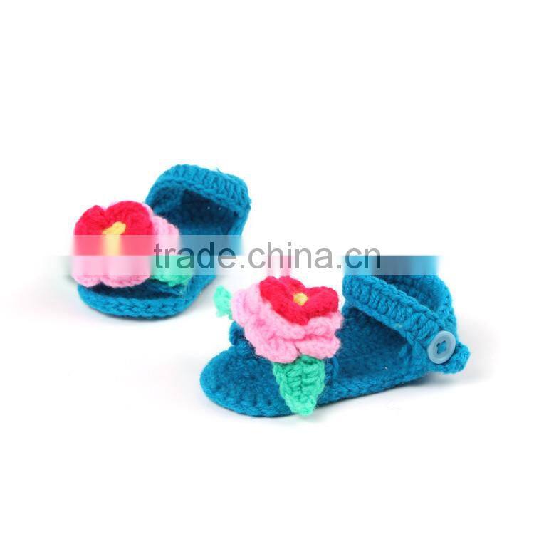 Fashion Summer Design Knitting Shoes Free Crochet for Baby