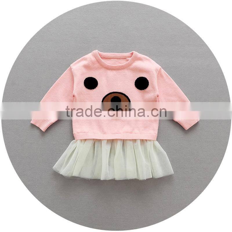 S17731A Spring New children frocks designs lovely kids dresses