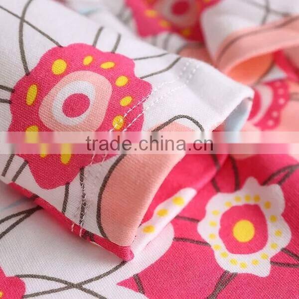 2016 new design comfortable sleeveless style plain dress with flower print bow