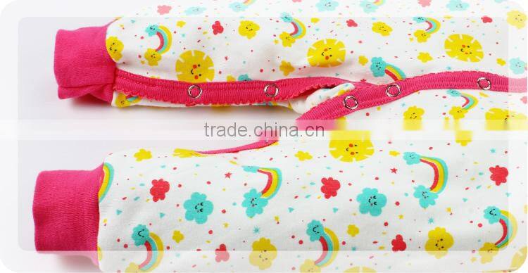 2017 long sleeve newborn baby jumpsuit wholesale combed cotton baby bodysuit