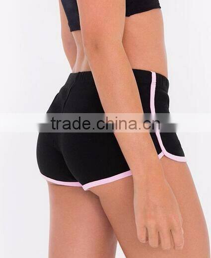 Runwaylover Custom Summer Sexy Bright Color Hot High Waist Gym Sport Women Cotton Shorts