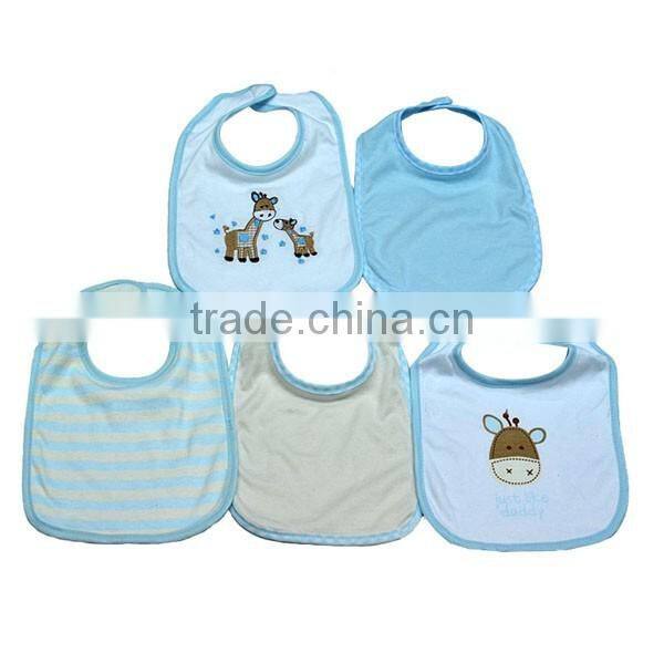 2016 China supplier baby boy bibs 100% cotton