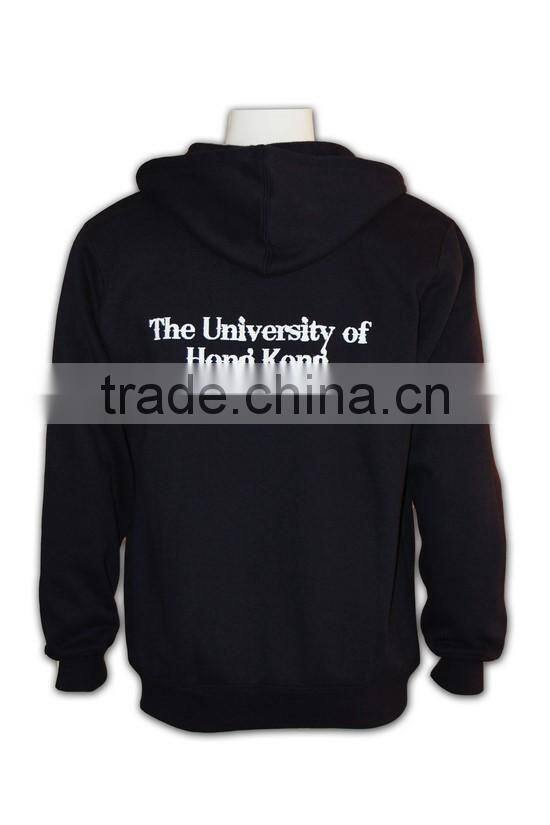 2015 good quality wholesale cheap basic black lightweight hoody