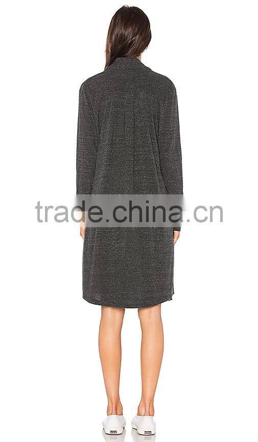 2017 Latest Plus Size Long Sleeve Knee Length Wholesale Knitted Women Long Cadigan Sweater