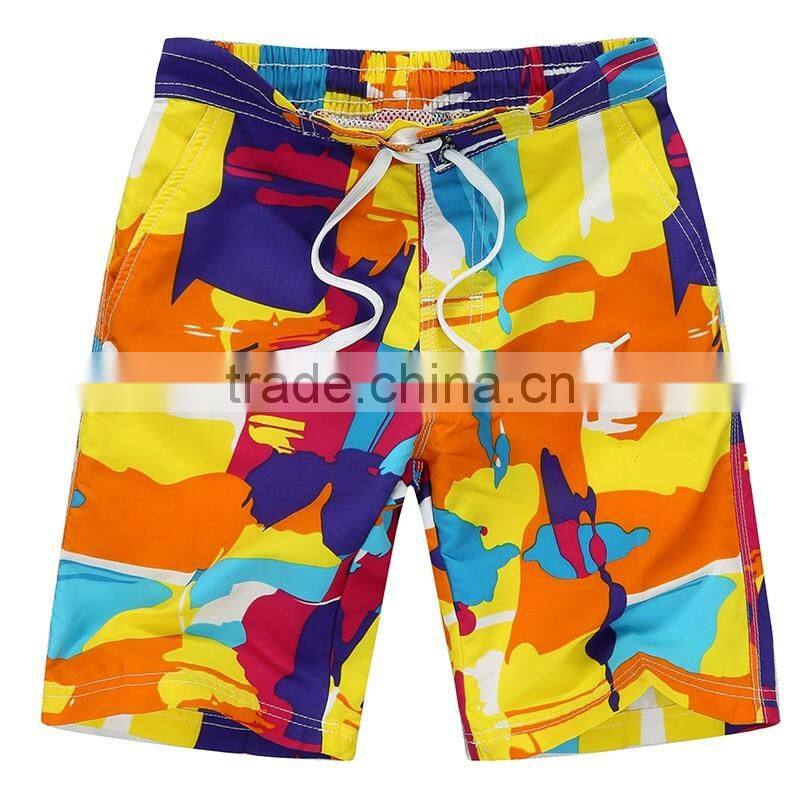 Boys summer quick dry beachwear family full printed shorts/bottoms