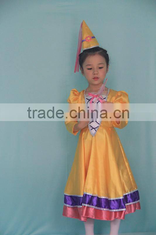 OEM Factory Child Cosplay Elf Princess Dress