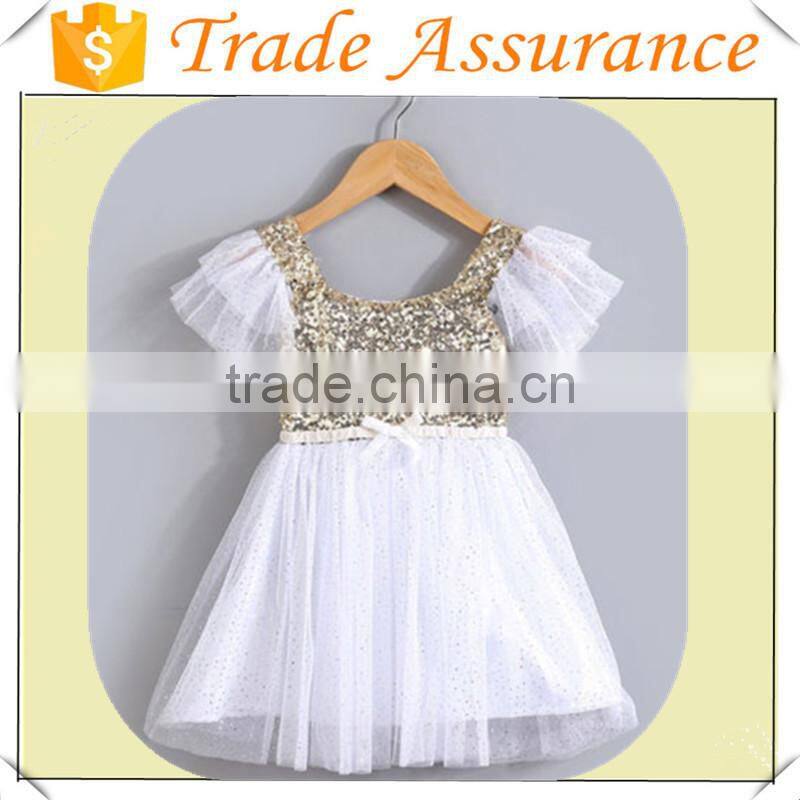 Hot sale design party dress Princess Sequins Toddler Tulle Lace Tutu Party wear western dress from china