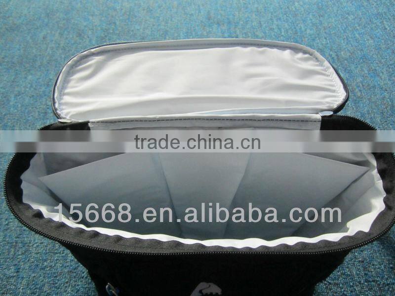 GR-C0058 black best quality lunch cooler bag with strap