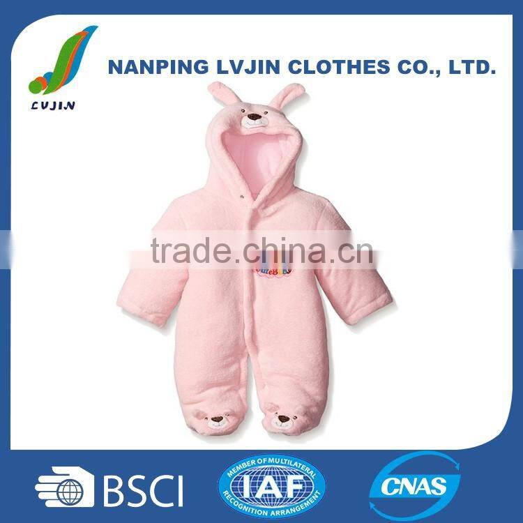 Baby Toddler Romper Warm Hoodie Soft Warm Romper Outfit For Baby