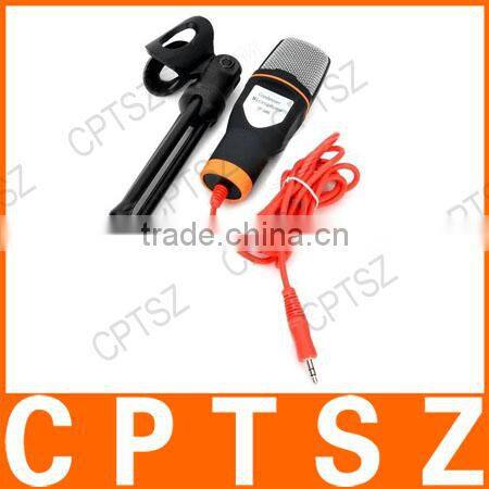 SF-666 Professional Condenser KTV Wired Microphone w/ Tripods Set