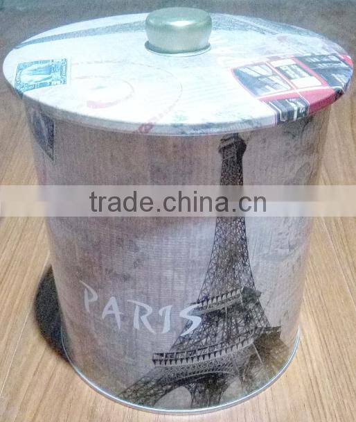 Multifunctional Novelty High Quality Customized Cylinder Tin Storage Box for Promotion