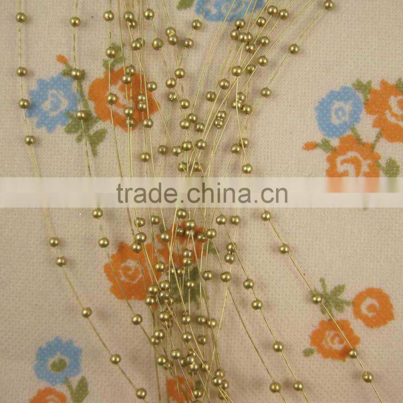 2014 3mm round beads garland wedding centerpiece flower table decoration christmas DIY crafting accessories
