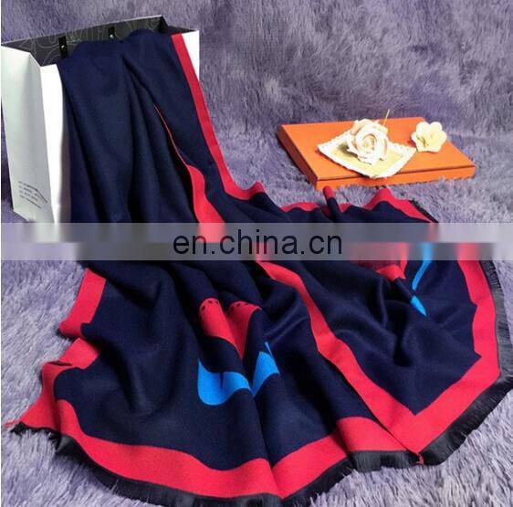 Fashion Wholesale New Arrival Women Winter Carton Design Bear Cashmere Scarf